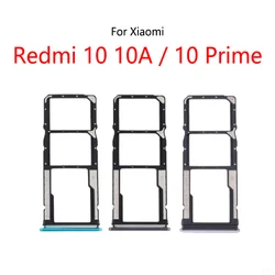 For Xiaomi Redmi 10 FHD Prime 2022 New SIM Card Slot Tray Holder Sim Card Reader Socket