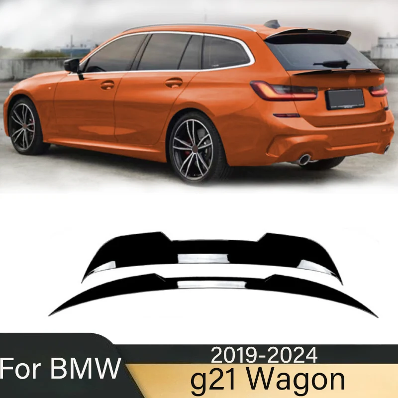 

2019-2024 for BMW 3 Series G21 Wagon Touring Car Rear Trunk Wing Roof Lip Spoiler Splitter Tail Kit Refit Tuning Accessories