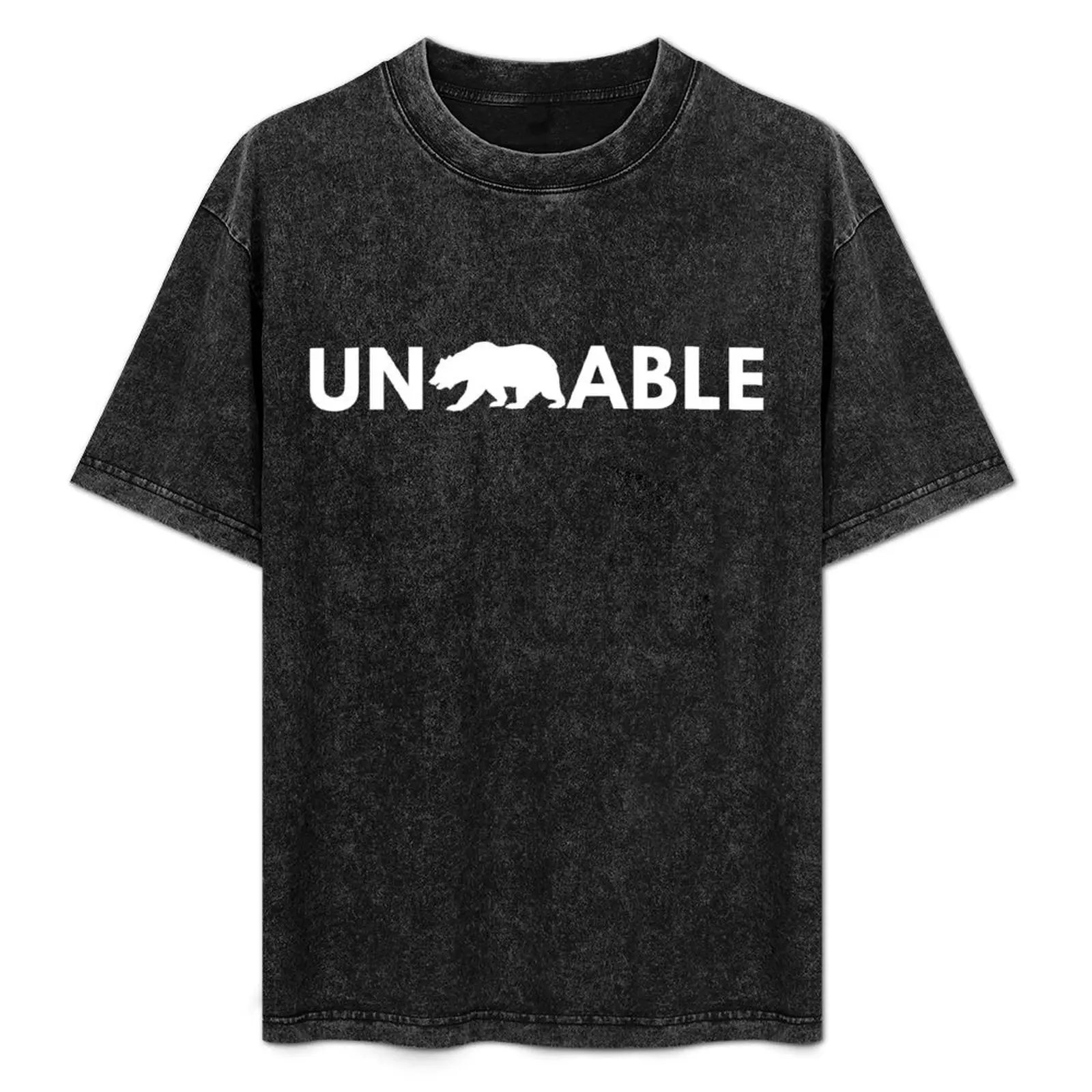 

Unbearable T-Shirt Short sleeve tee oversized t shirt men clothes