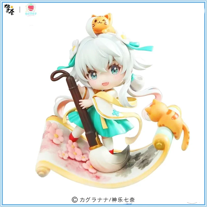 

Q version hand office Qing Cang virtual anchor Kagura seven nai painting see peach handAssembly Model Action Toy Figures Gift