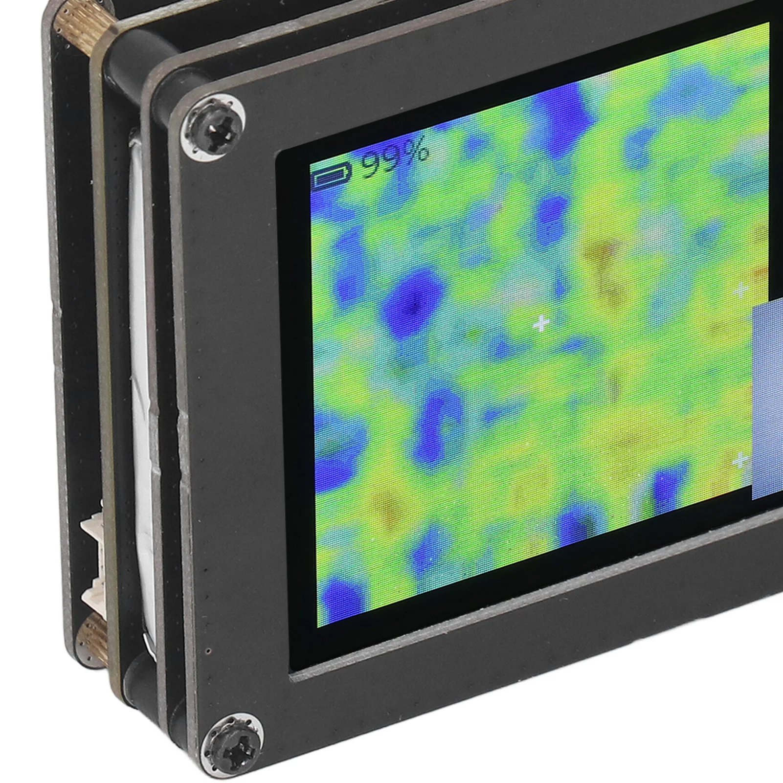 Câmera de imagem térmica LED tipo C 2,4 polegadas Câmera dupla Termovisor Multi Mode Emissividade ajustável para aquecimento de piso