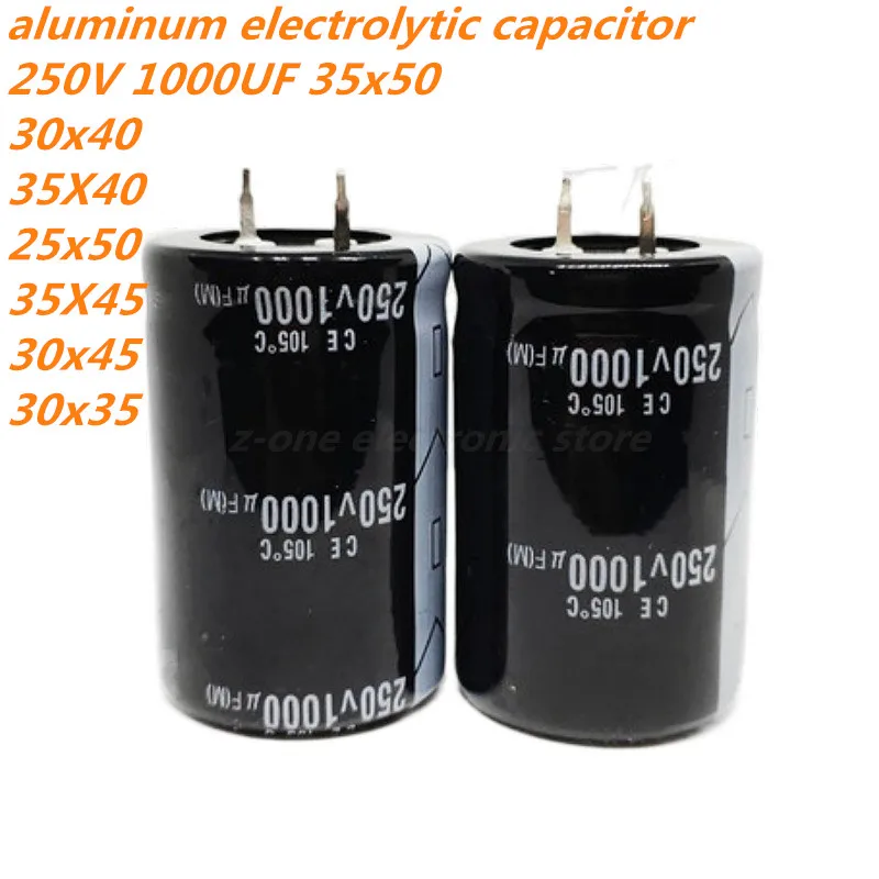 Imagem -02 - Higt Qualidade de Alumínio Eletrolítico Capacitor 250v 1000uf 35x50 30x40 35x40 25x50 35x45 30x45 30x35 mm Pcs5 Pcs 250v1000uf