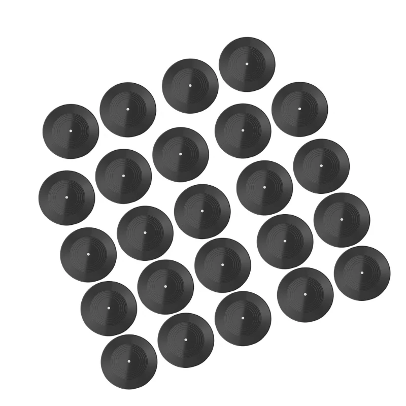 زخارف سجل بلاستيكية طويلة التشغيل مقاس 7 بوصة، سجل نسخ طبق الأصل من السجلات الزخرفية، نسيج بلاستيكي مناسب للجدار