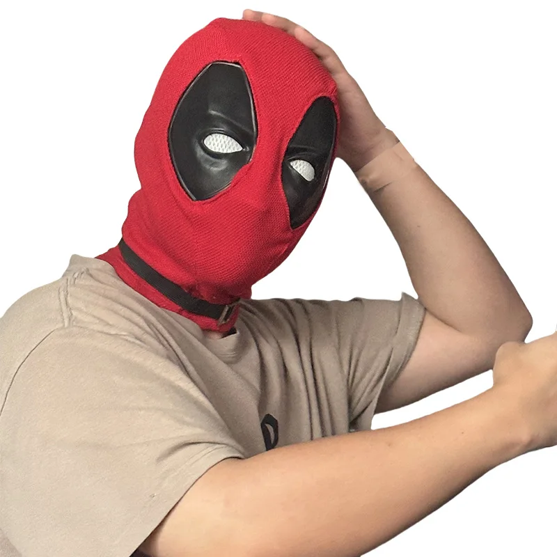 KINGDOM Deadpool Mask Cosplay Costume Nylon Headgear Knitted Cotton Mesh Helmet Halloween Party Carnival Props مفت تحفے