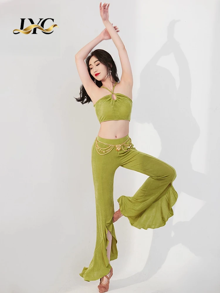 Original New Belly Dance Summer Sleeveless Short Sleeve Practice Outfit Eastern Dance Performance Sexy Pants Set