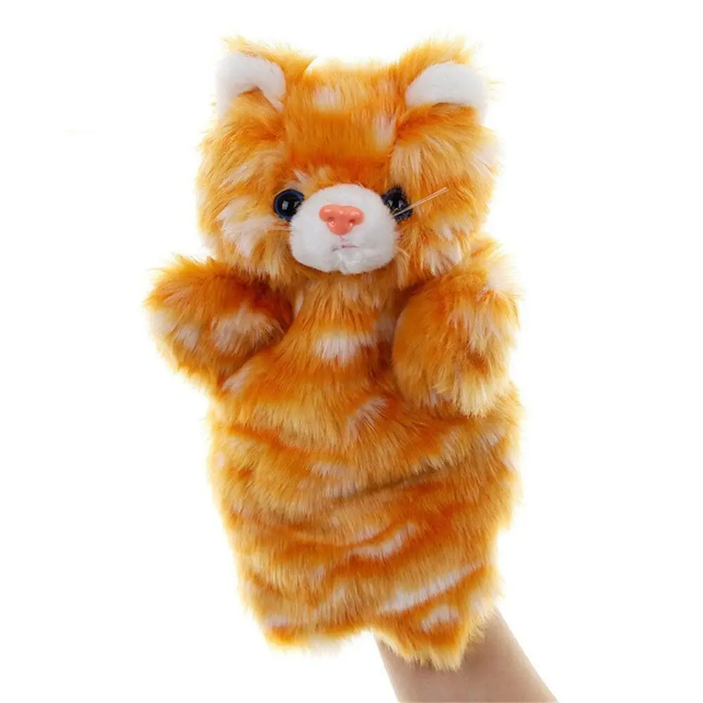 

Baby Kids Gift Cat Dolls Panda Stuffed Animals Rabbit Children Puppets Plush Hand Doll Animal Hand Puppet Cartoon Plush Toys