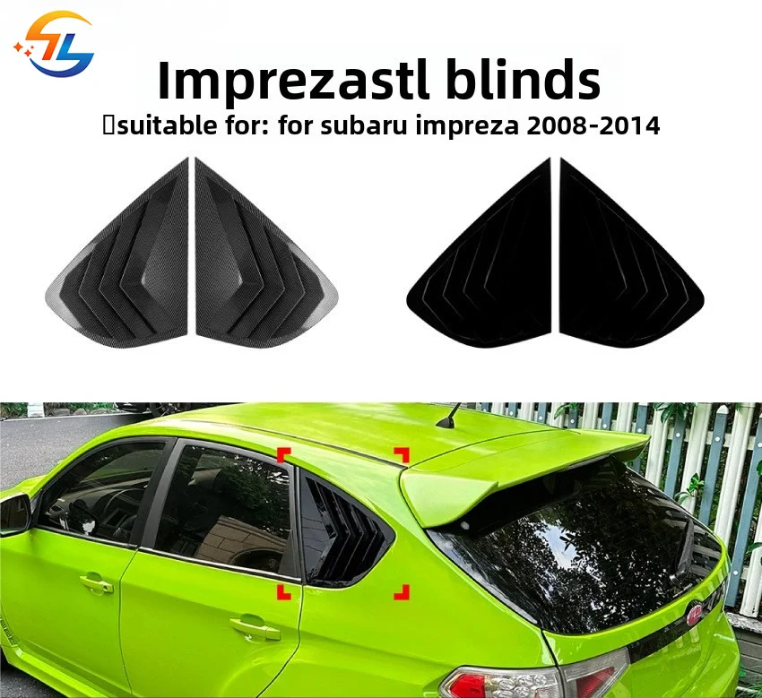 For Subaru Impreza STI 2008-2014 Hatchback Version of The Triangular Window Blinds Window Stickers Modified Accessories