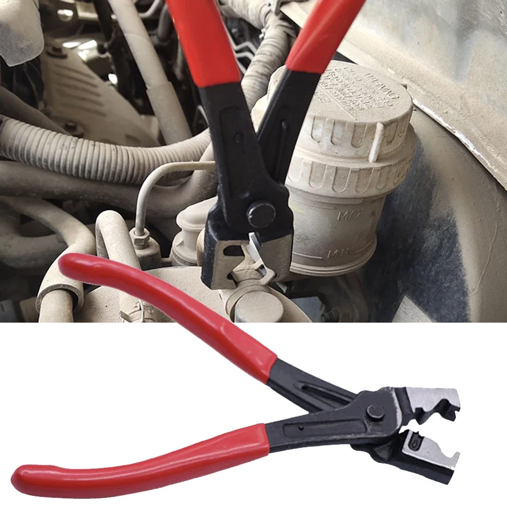 Professional Clamp Plier Clic-R Type Collar Hose Clamp Hand-held Oil Pipe Flat Band Ring Pliers Car Disassembly Tool