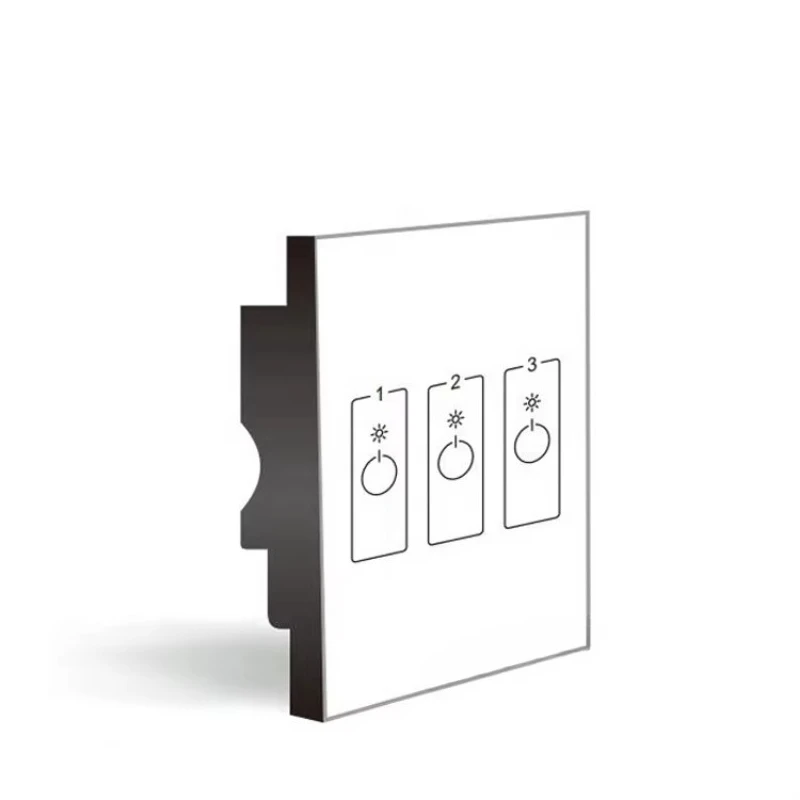 

DL8603 glass panel 3CH LED lighting DALI touch dimming LED dimmer switch
