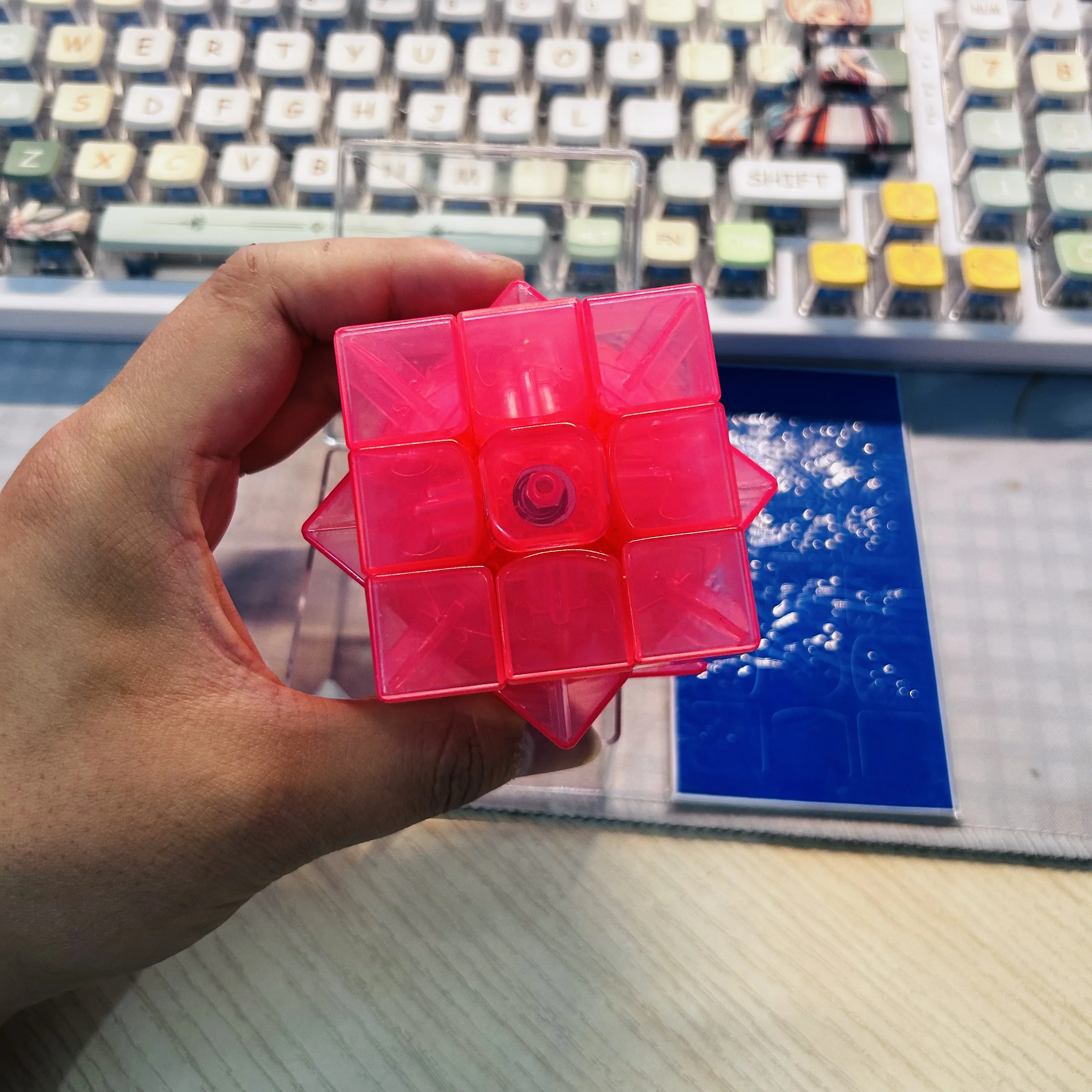 Gan357 Cube rose transparent édition limitée 3x3 Cube Collection Gan 3x3x3 Cube magique