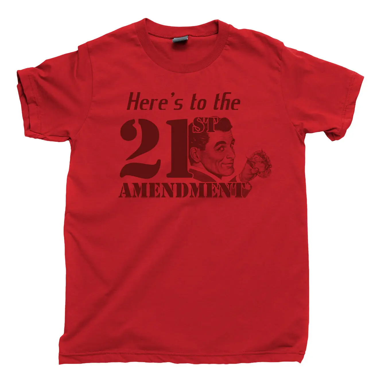 21st AMENDMENT Moonshine Whiskey Rum Tequila Vodka Bourbon 80 Proof T Shirt Tee