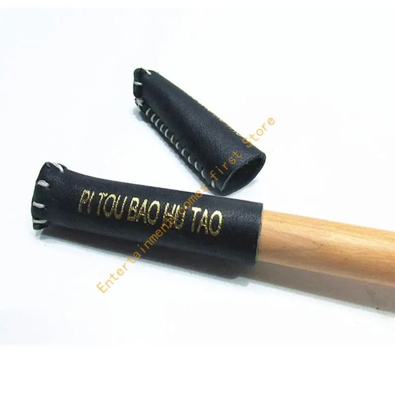 Leather Snooker Cue Tip Cover for Billiards Travel Carry and Club Storage Use 55KD