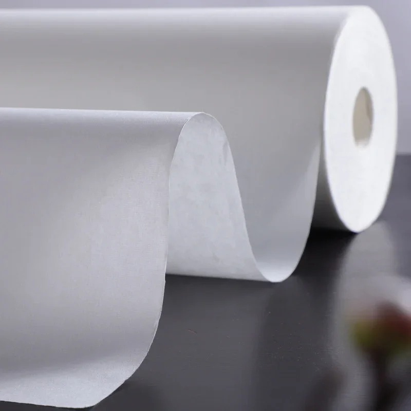 20m 50m Long Scroll White Xuan Paper Thickened Antique Color Brush Calligraphy Special Paper Landscape Painting Rice Paper