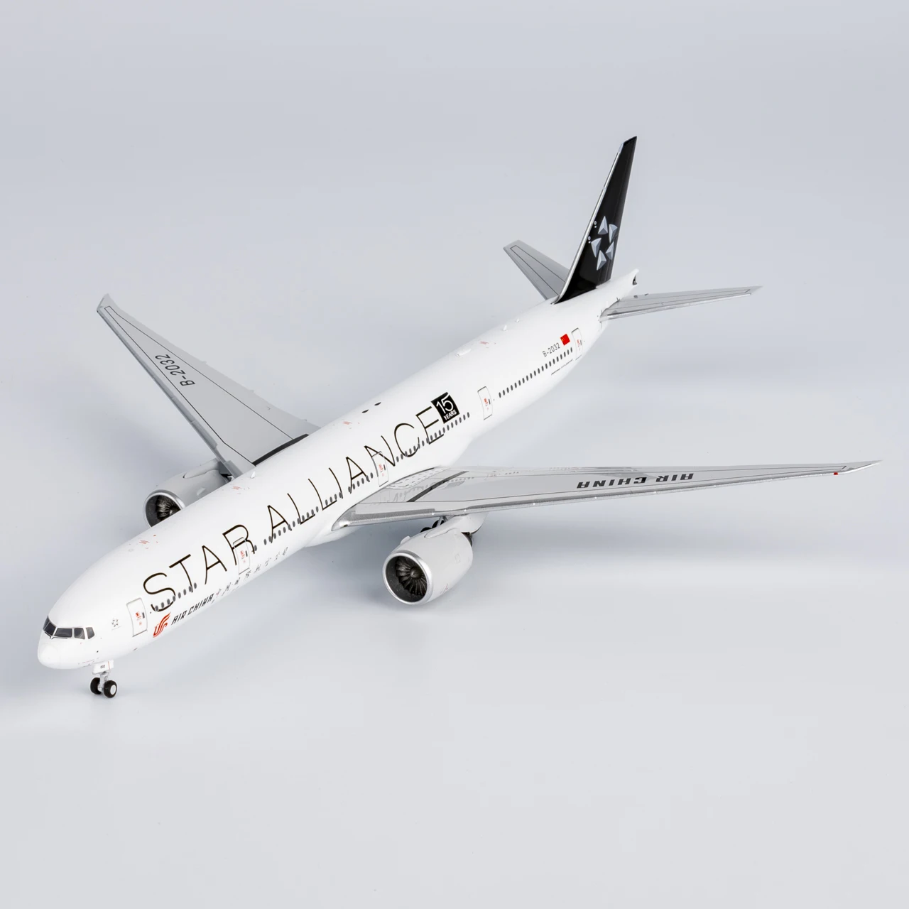73062 Legering Collectible Vliegtuig Gift NG Model 1:400 Air China "StarAlliance" Boeing B777-300ER Diecast Vliegtuigen Jet Model B-2032