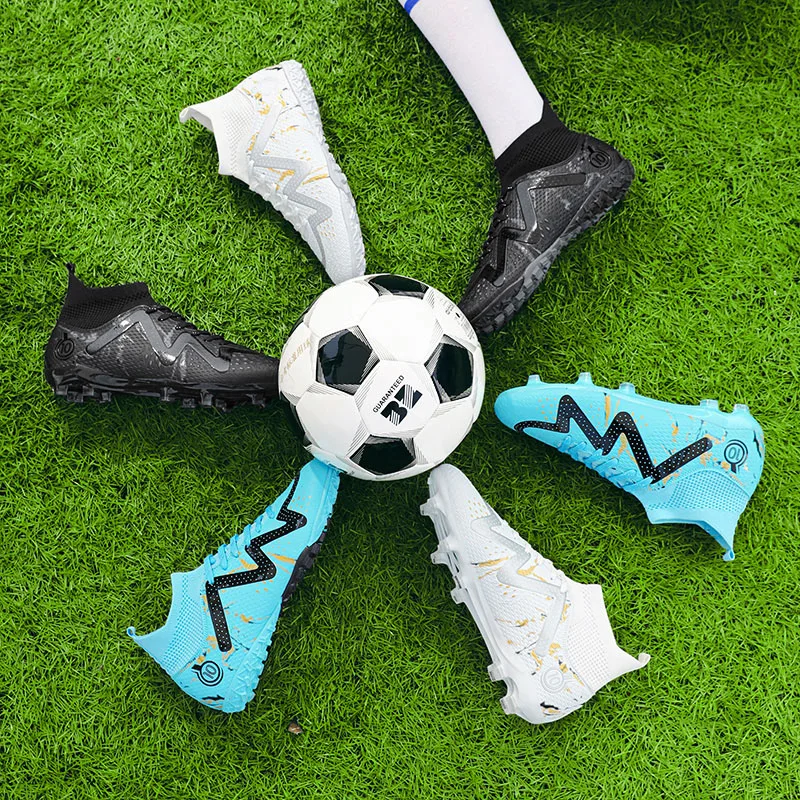 Männer Fußballs chuhe profession elle Unisex Knöchel Fußballs chuhe Stollen Gras Training Match rutsch feste weiche Fußball Turnschuhe neu