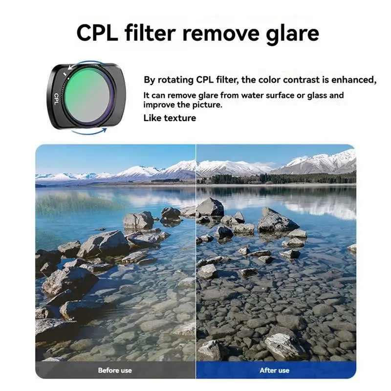 N91R-Magnetic Effect Filter Set  Adjustable ND/CPL Filter With HD Multi Coated Optical Glass