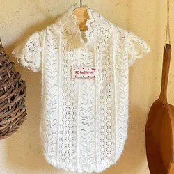 Sudadera malla capucha encaje blanco perros Chihuahua primavera verano