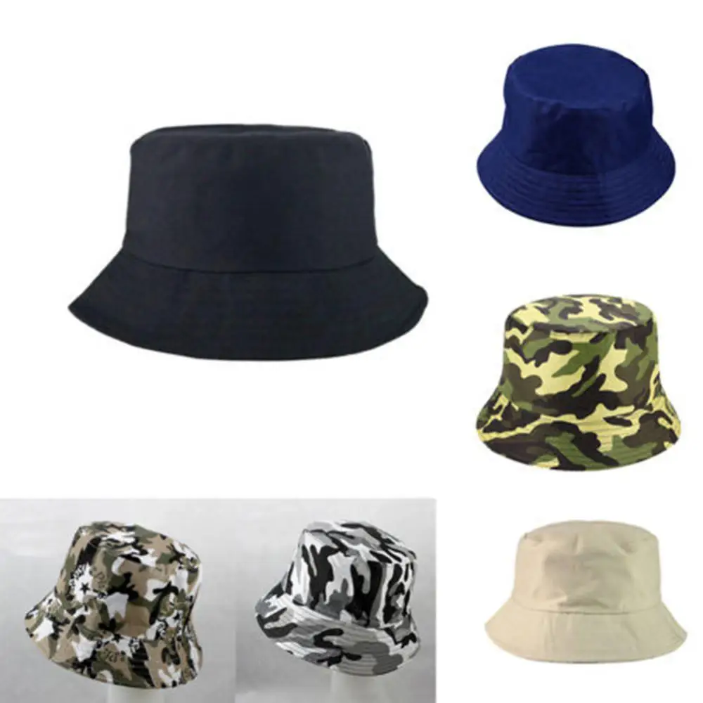 Topi Ember Lipat Musim Panas Uniseks Topi Ember Katun Tabir Surya Luar Ruangan Wanita Topi Berburu Memancing Pria Wanita Bob Chapeau Topi Matahari