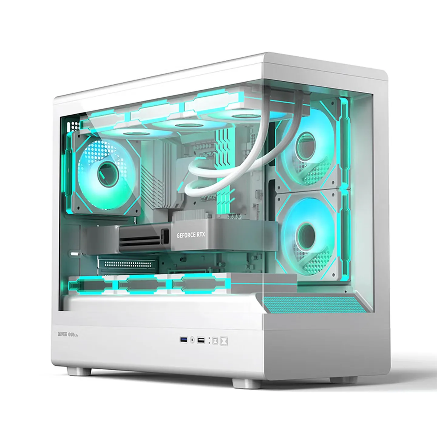 Golden Field XiaoYu LITE Column-less Sea-View Room Computer Case Supports 360-Degree Water Cooling, MATX/ITX Motherboards