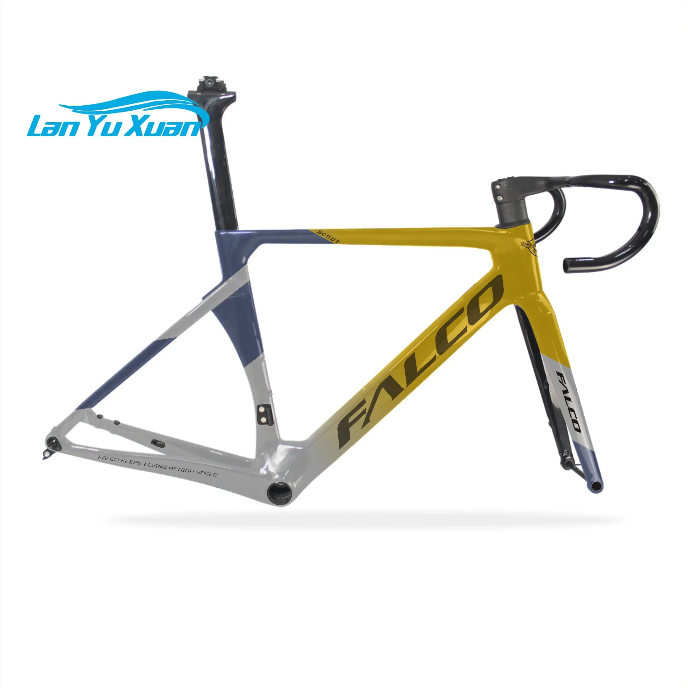 Hot sell 2023 aero road bike frame T700 carbon fiber disc brake frame bicycle parts carbon road frame