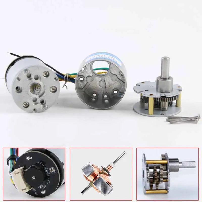 DC-Getriebemotor 6 V 12 V mit Hall-Encoder JGB37-520, einstellbare Geschwindigkeit, hohes Drehmoment, Getriebemotor, DC-Elektromotor für Heimwerker mit Halterung