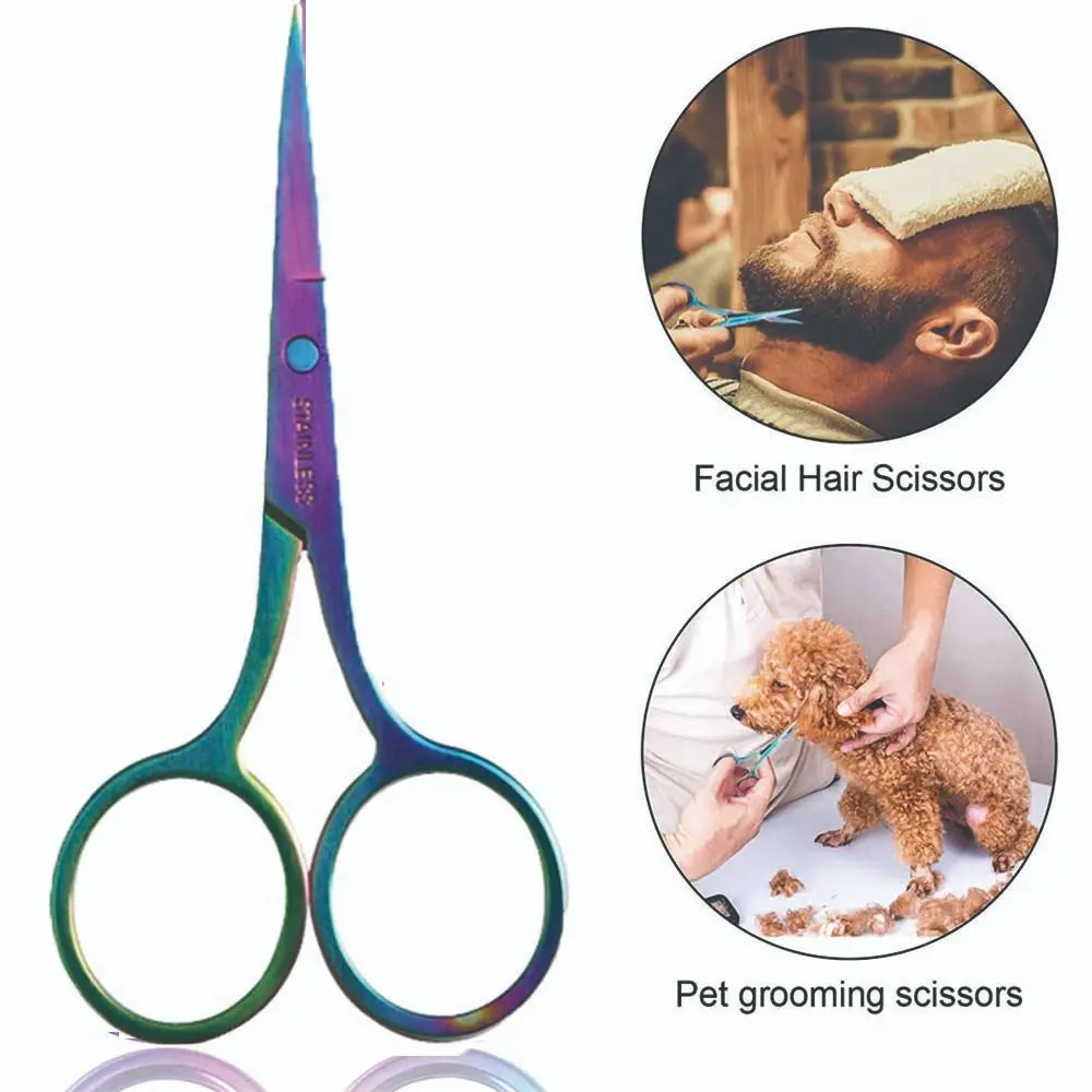 Nail Cuticle Remover Makeup Tool Manicure Scissor Nose Hair cutter Facial Hair Remove Pointed Eyebrow Scissor Eyelash Trimmer