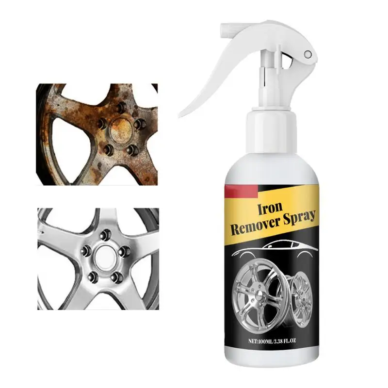 

Car Rust Removal Spray 3.38fl Oz Chrome Cleaner Rust Remover Rust Stain Remover For Cars Iron Rust Remover Car Detailing Chrome