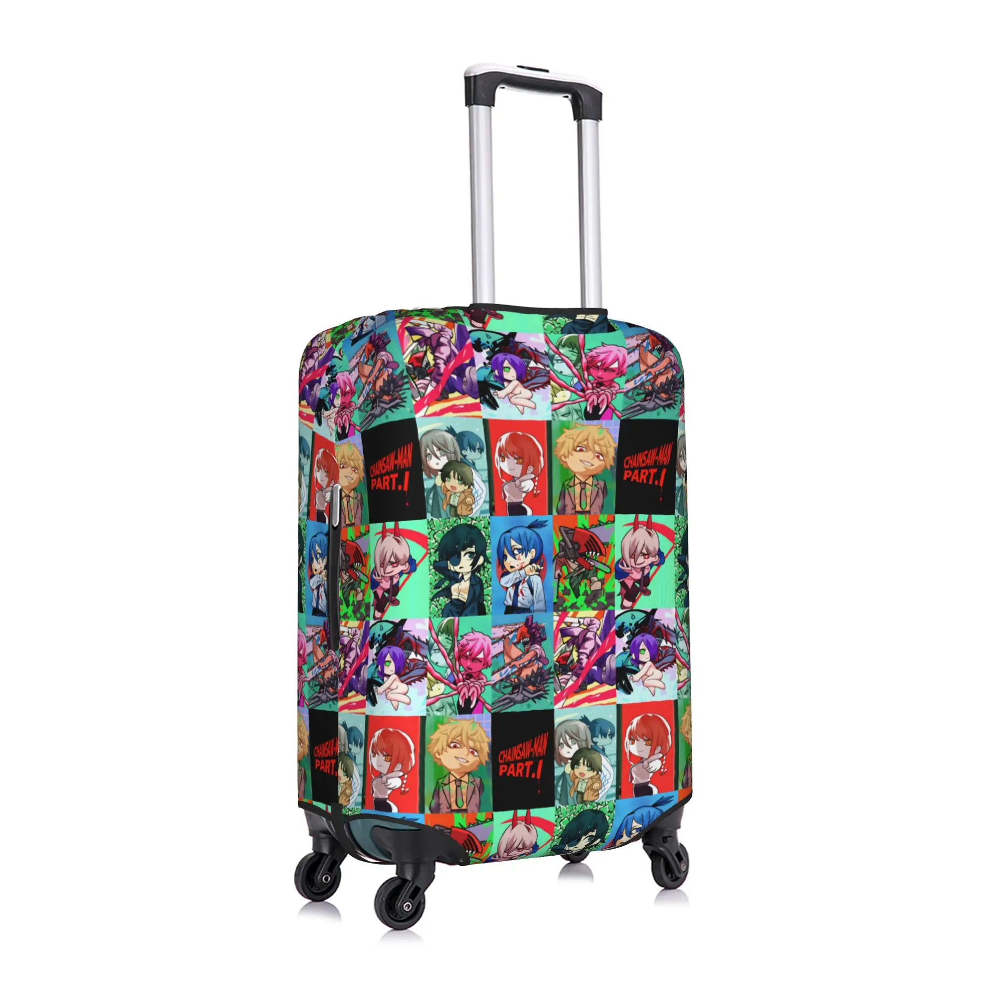 Katana Man Chainsaw Man Makima Luggage Cover Elastic Denji Power Himeno Aki Suitcase Protective Covers Suit For 18-32 inch view 4