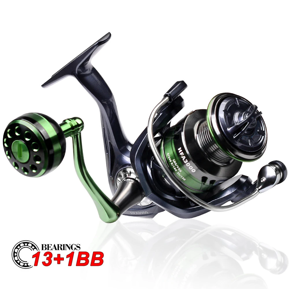 

Fishing Spinning Reel Metal Spool 5.2:1 Ball Bearings Carp Fishing Reel HFA2000-7000 Bearing: 13 1BB Fishing Reel fishing carp