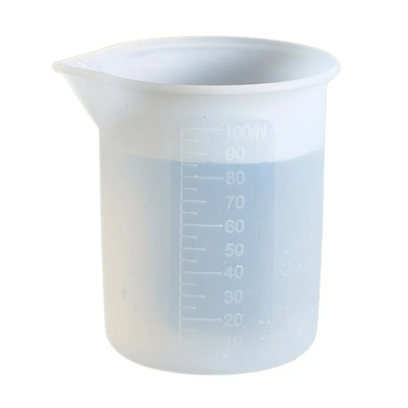 652F Silicone Measuring Cup Reusable Mixing Cup with Precise Scale Crystal Epoxy Resin Mixed Measure Accessories Gadgets