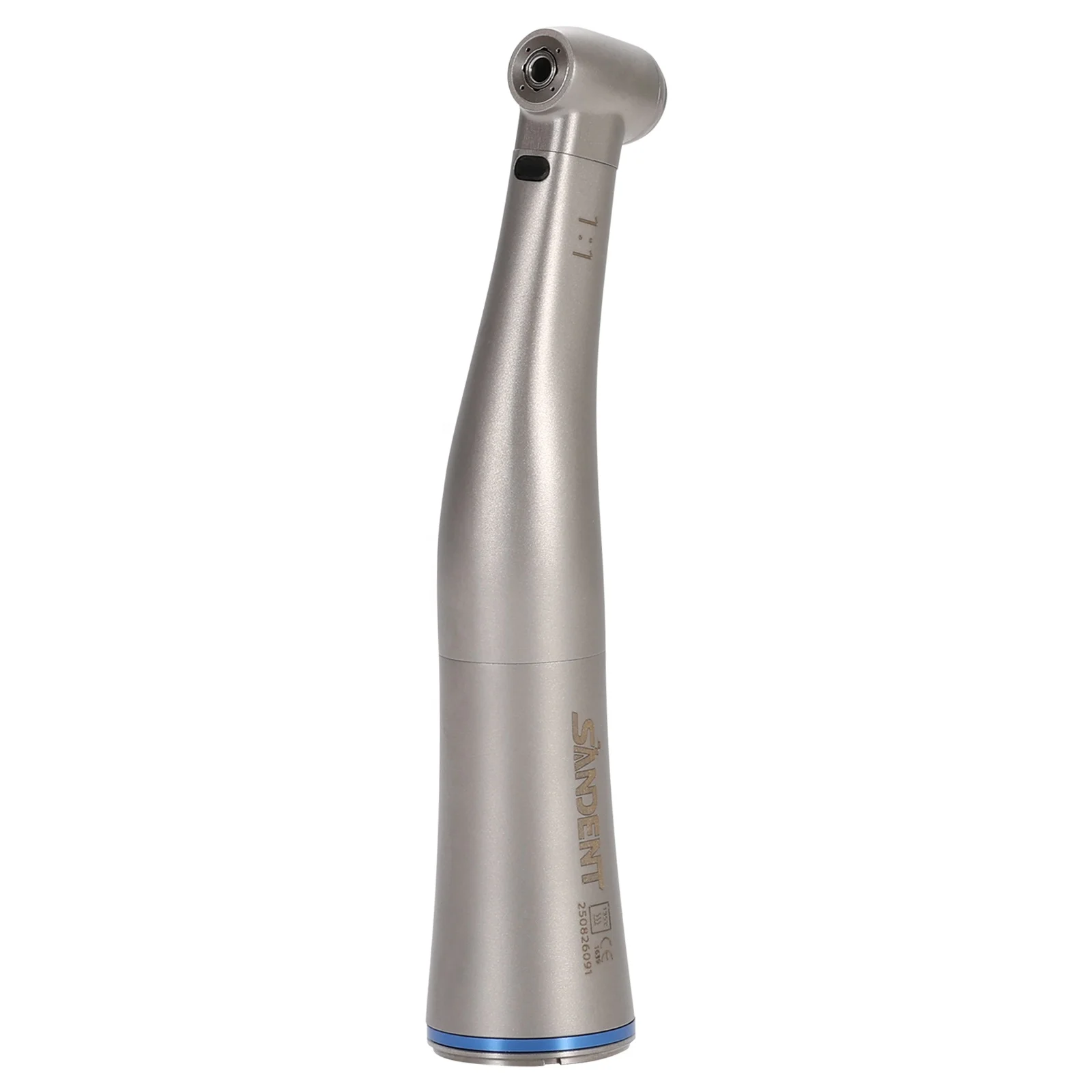 de ntal 1:1 Low Speed Contra Angle LED Fiber Optic  Handpiece 4 Water Spray Push Button Fit Universal E-Type Motor