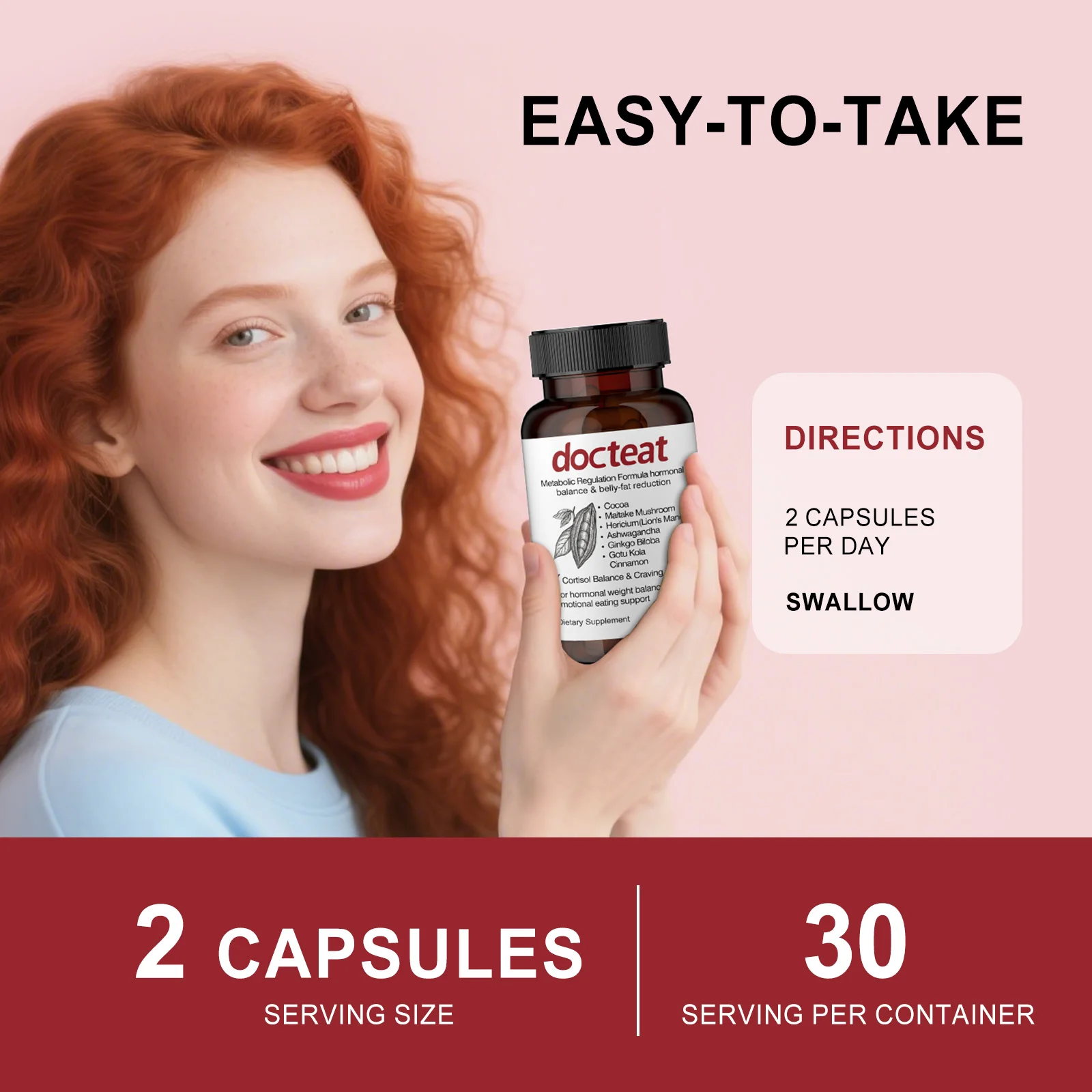 Capsules de soins du corps avec plusieurs ingrédients végétaux, fusion pour soins des femmes, supplément alimentaire équilibré