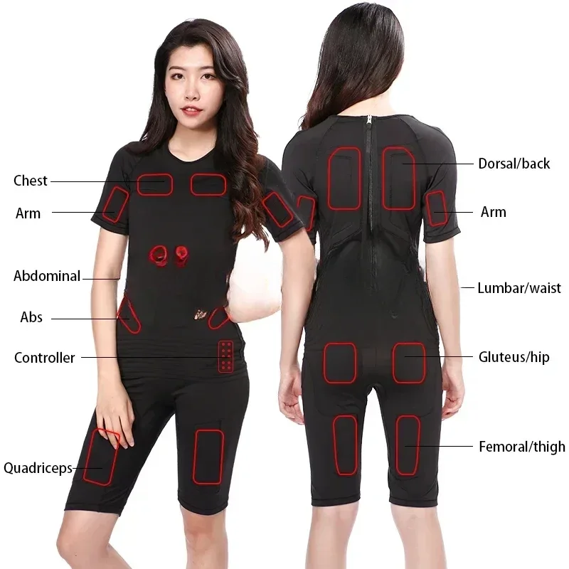 

2024 New EMS Micro Current Pulse Wireless Intelligent Fitness Suit Yoga Training Suit Fitness Rehabilitation Unisex