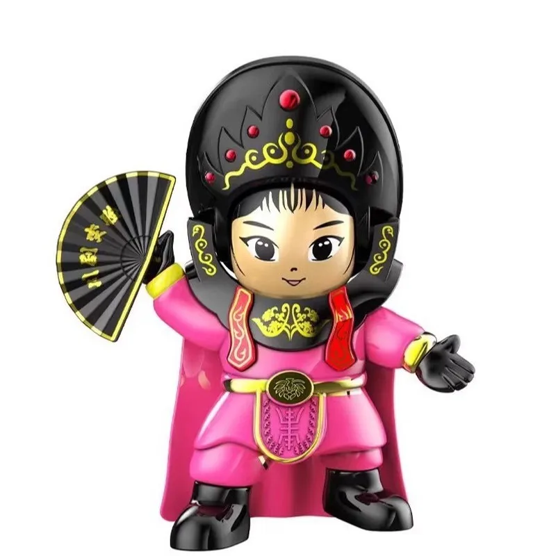 

Sichuan Opera Changing Doll Peking Opera Makeup Handmade Figurine Chinese Traditional Culture Souvenir Collectible
