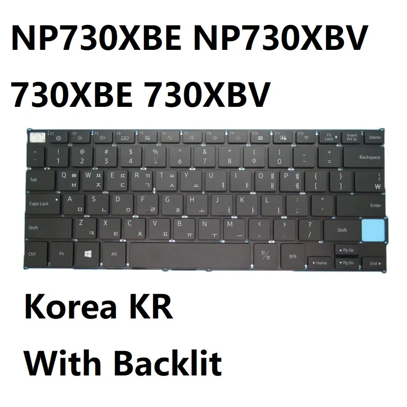 DOK-V6579A KR/US Laptop Keyboard For Samsung NP730XBE NP730XBV 730XBE 730XBV With Backlit Black New