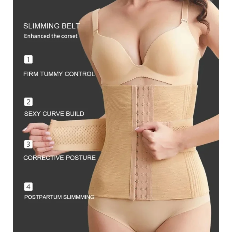 

Утягивающий пояс-корсет AfruliA Slimming Sheath для коррекции фигуры, моделирующий пояс для талии, компрессионный корсет XXS, колумбийский корсет-фаха с ремешками