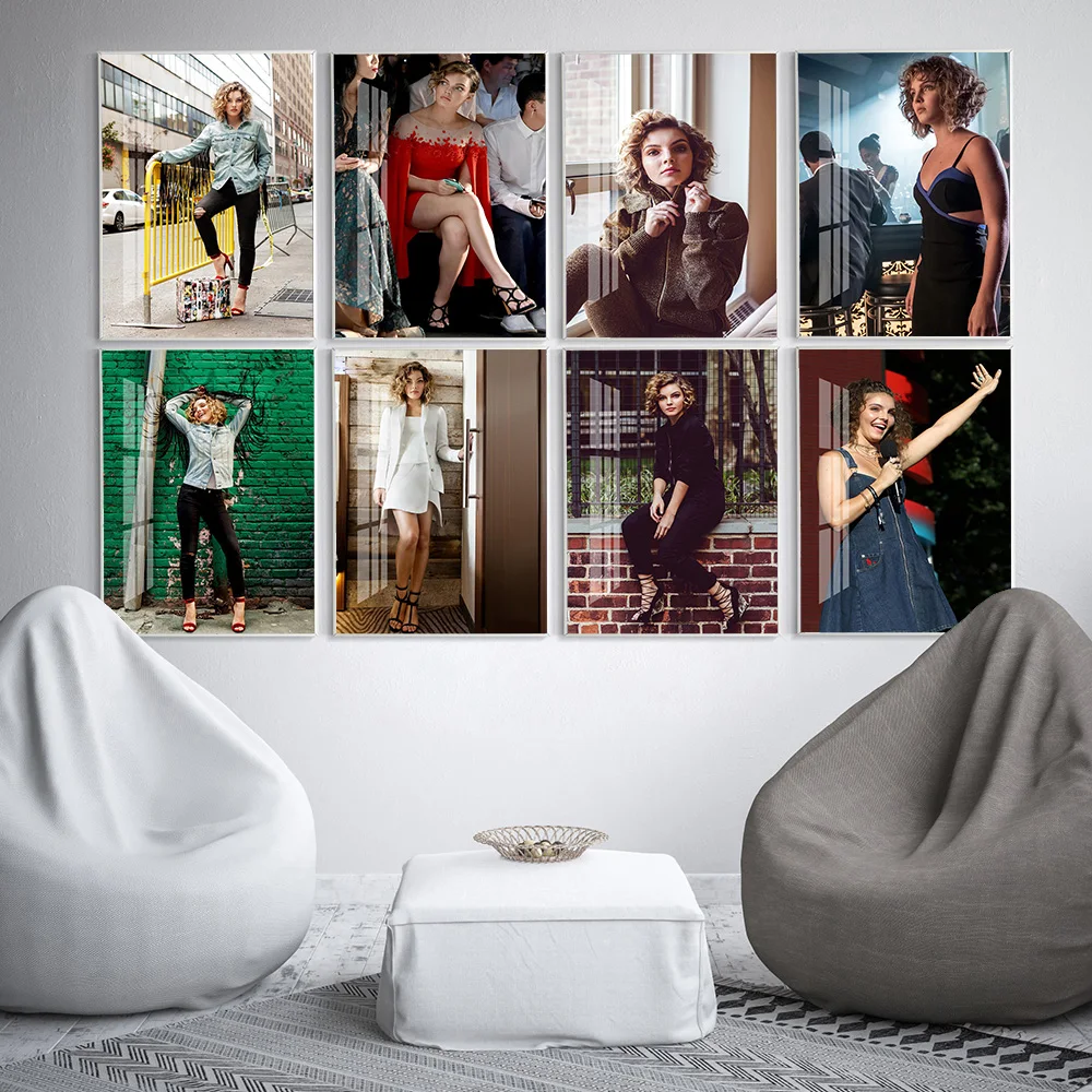 

Camren Bicondova Star Poster Actress Wall Art Print Picture Modern Fashion Canvas Painting Living Room Decor