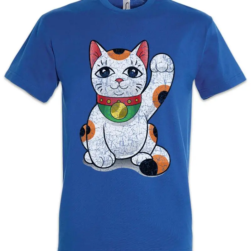 Maneki Neko VI T Shirt Manekineko Cat Cats Love Addicted Addiction