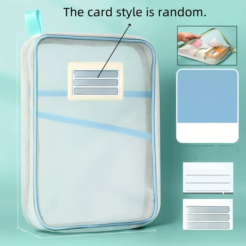 Zipper File Bag Durable Nylon File Storage Storage Bag for Exam Papers Books and Office Supplies Compact   Lightweight Design