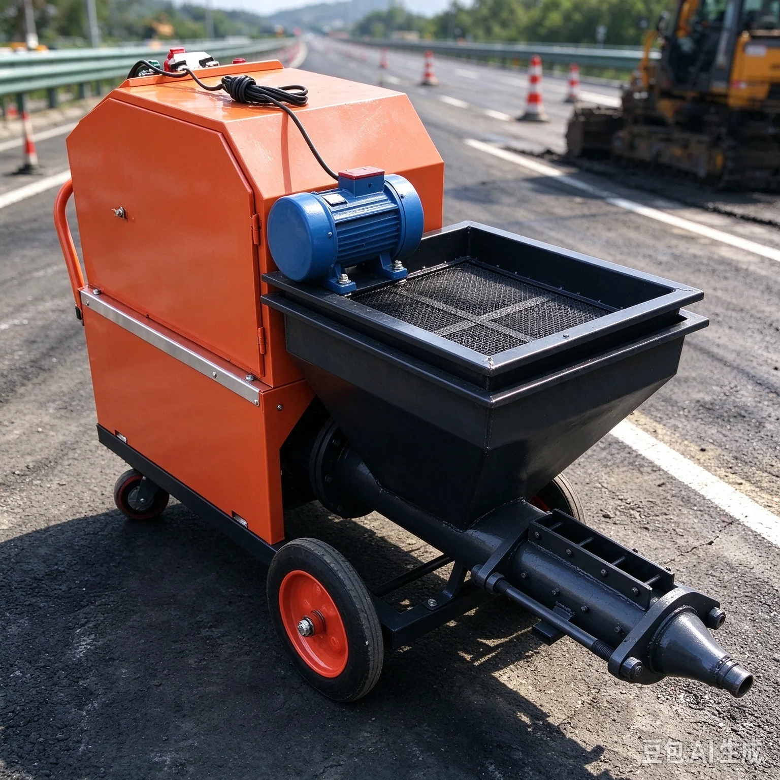 Professional Mortar Spraying Equipment Electric Cement Wall Plaster Render Machine