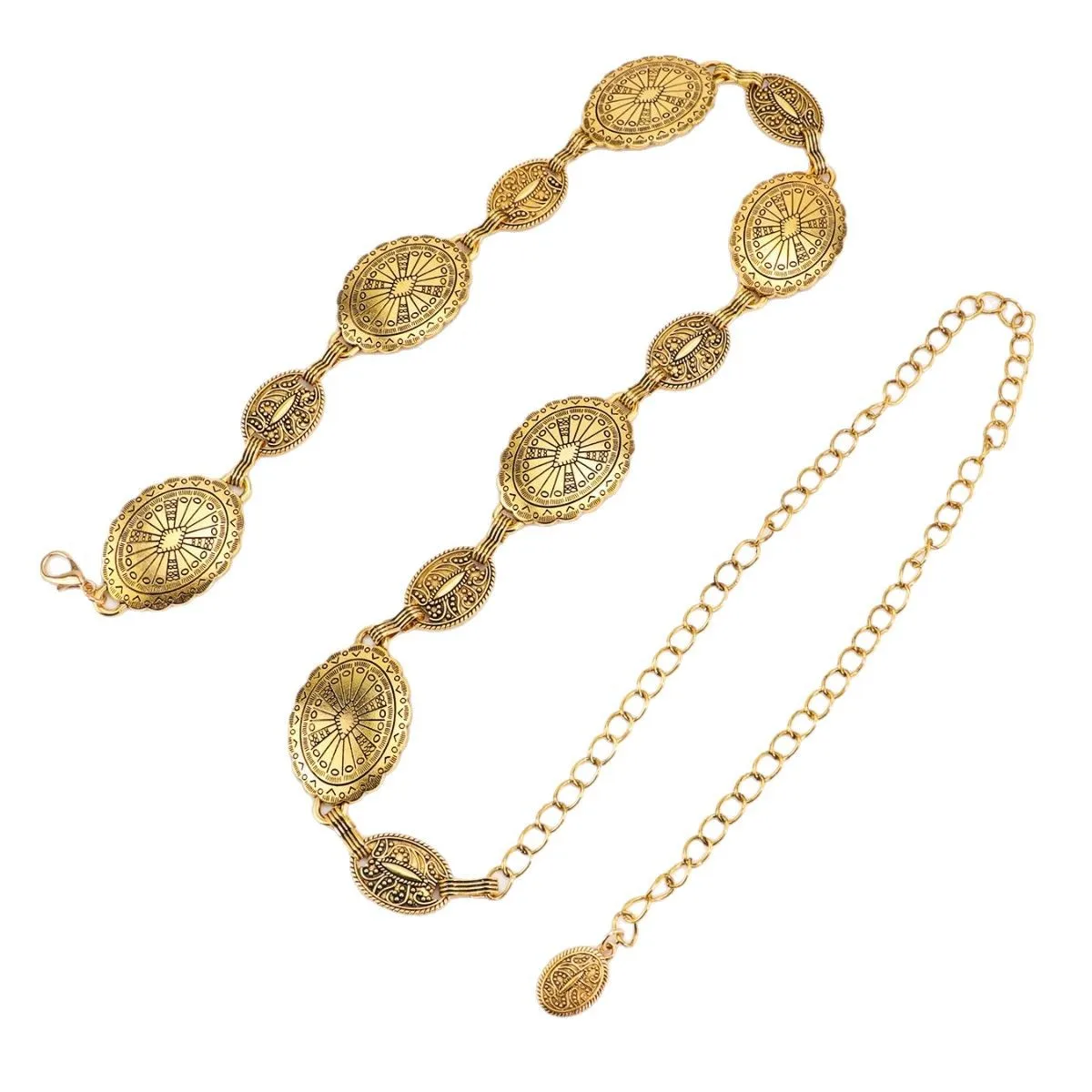 Belt Women's Design Decorative Waist Chain Versatile Retro with Dress Jeans Belt