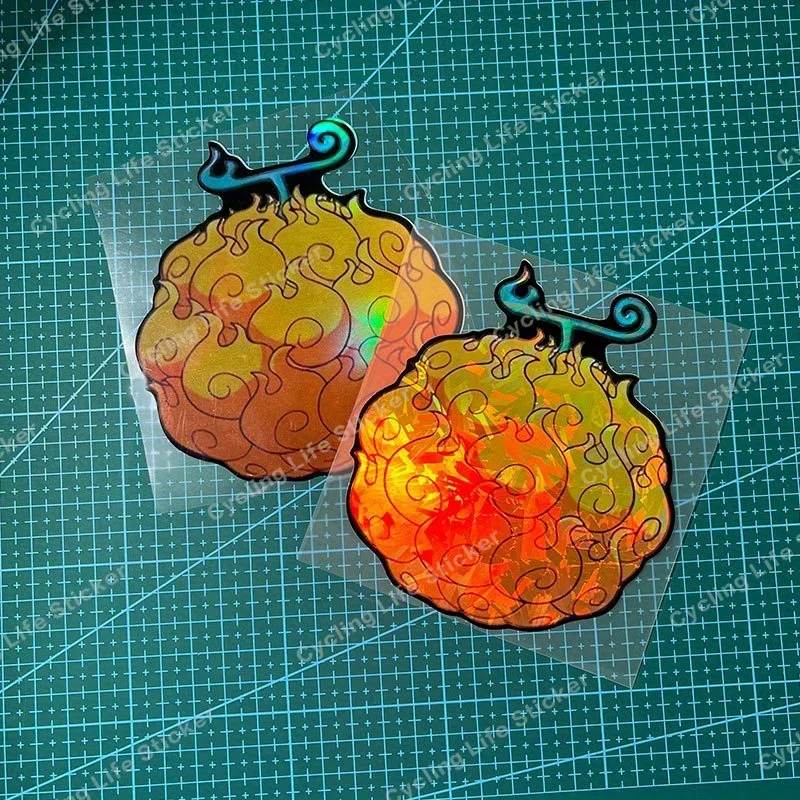 1 pegatina para coche con temática de estilo de dibujos animados, "pegatina de fruta de Anime", pegatina para vehículo de pie, artículo de estilo automático distintivo