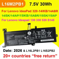 L16M2PB1 For Lenovo IdeaPad 130 320 330 520 S145 V145 15IKB/15AST/14IKB Laptop Battery L16L2PB1 L16L2PB2 L16S2PB2 L16M2PB2 30Wh