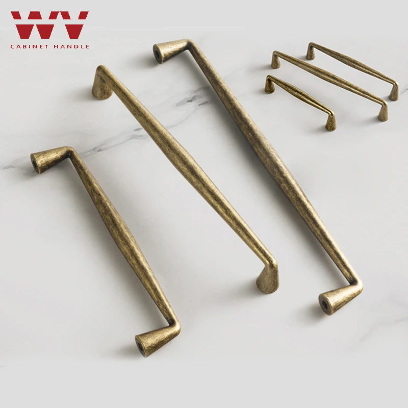 WV Antique Furniture Handle Vintage Drawer Cabinets Knobs Door Cupboard Pulls Modern Kitchen Wardrobe Hardware 100