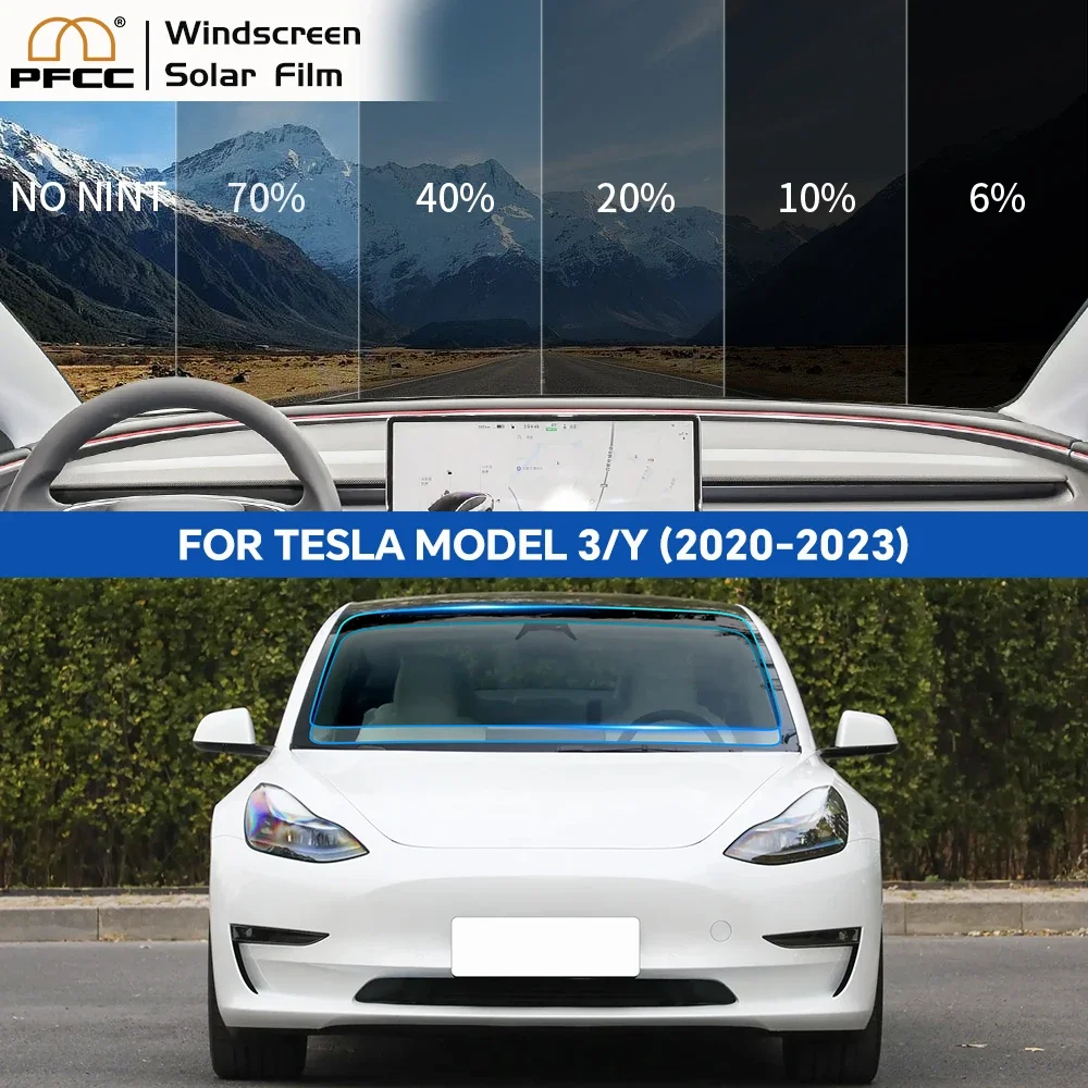 

Защитная пленка PFCC для переднего лобового стекла автомобиля Tesla Model 3 2020 2021 2023
