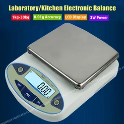 LCD Digital Laboratory 30kg Electronic Balance 0.01g High Accuracy Household Kitchen Electronic Scale 1kg 3kg 5kg 10kg 20kg 30kg