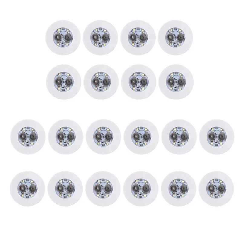 A02F-Blue Light LED Sticker Lights 20Pcs LED Coaster For Wine Liquor Bottles Bottles Sparklers Cup Lights