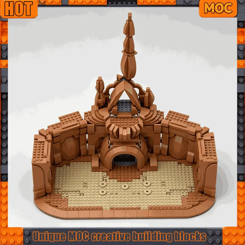 1348 Parts Ancient Desert Arena Model Custom Puzzle Building Blocks Set DIY Assembly Architecture Collection Display Toy Gifts