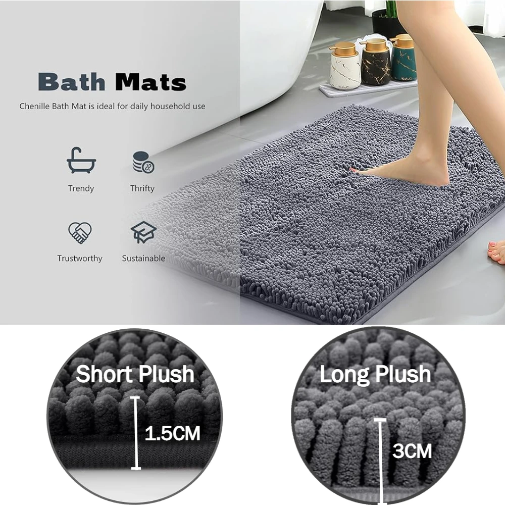 Absorbent Bathroom Rugs Set No - Zara Home Bathroom Mat review and price
