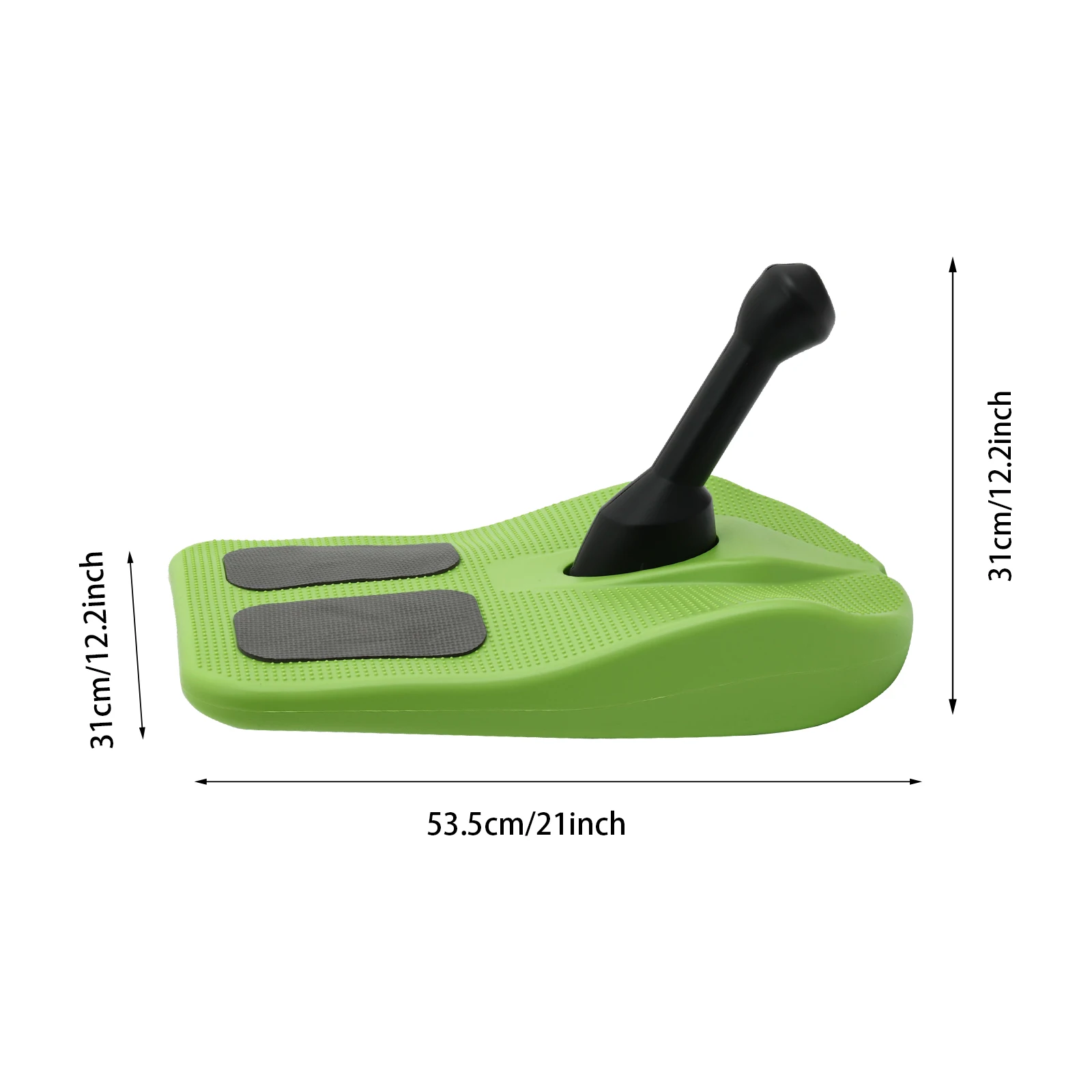 

21*12.2*12.2in Green Sled Snowboard with Handle for Kids, Snowboard for Skiing, Sandy Terrain, Sledding Snowboard for Winter Fun